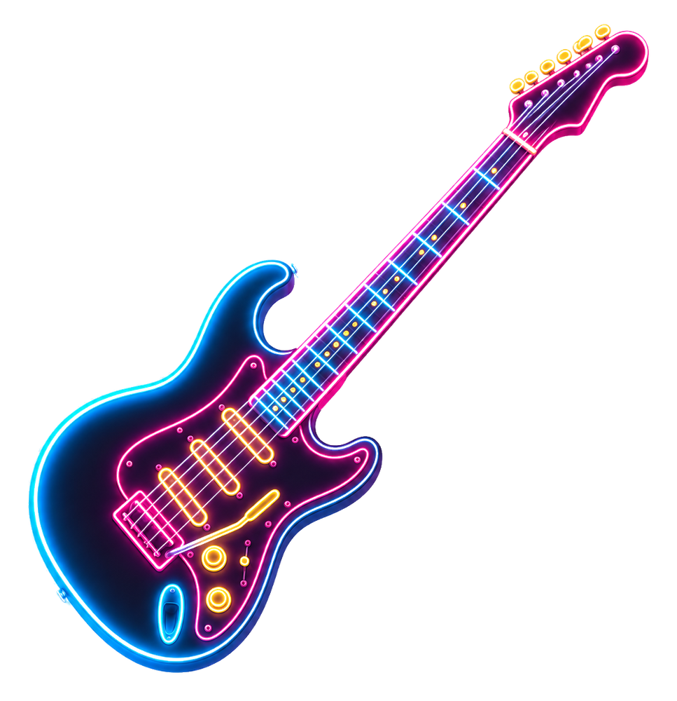Guitarra neón